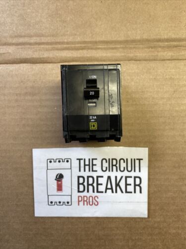 Square D QOB320VH 3 pole 20 Amp 240 Volt Bolt On Circuit Breaker 22 kA  Pullouts
