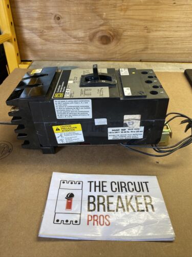 Square D KA 3 pole 125 amp 600v KA361251021 Shunt Circuit Breaker  KA36125-1021