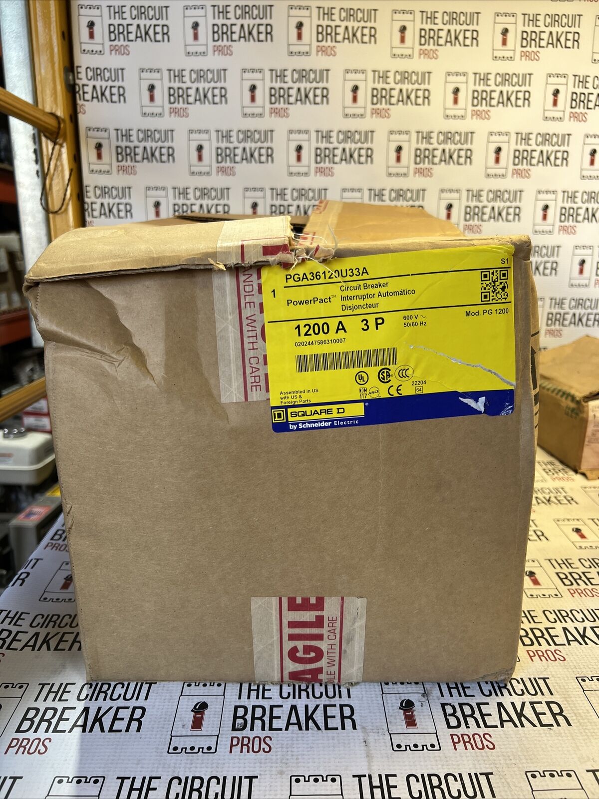 Square D | PGA36120U33A | 1200 Amp | 600 Volt | 3 Pole | Circuit Breaker