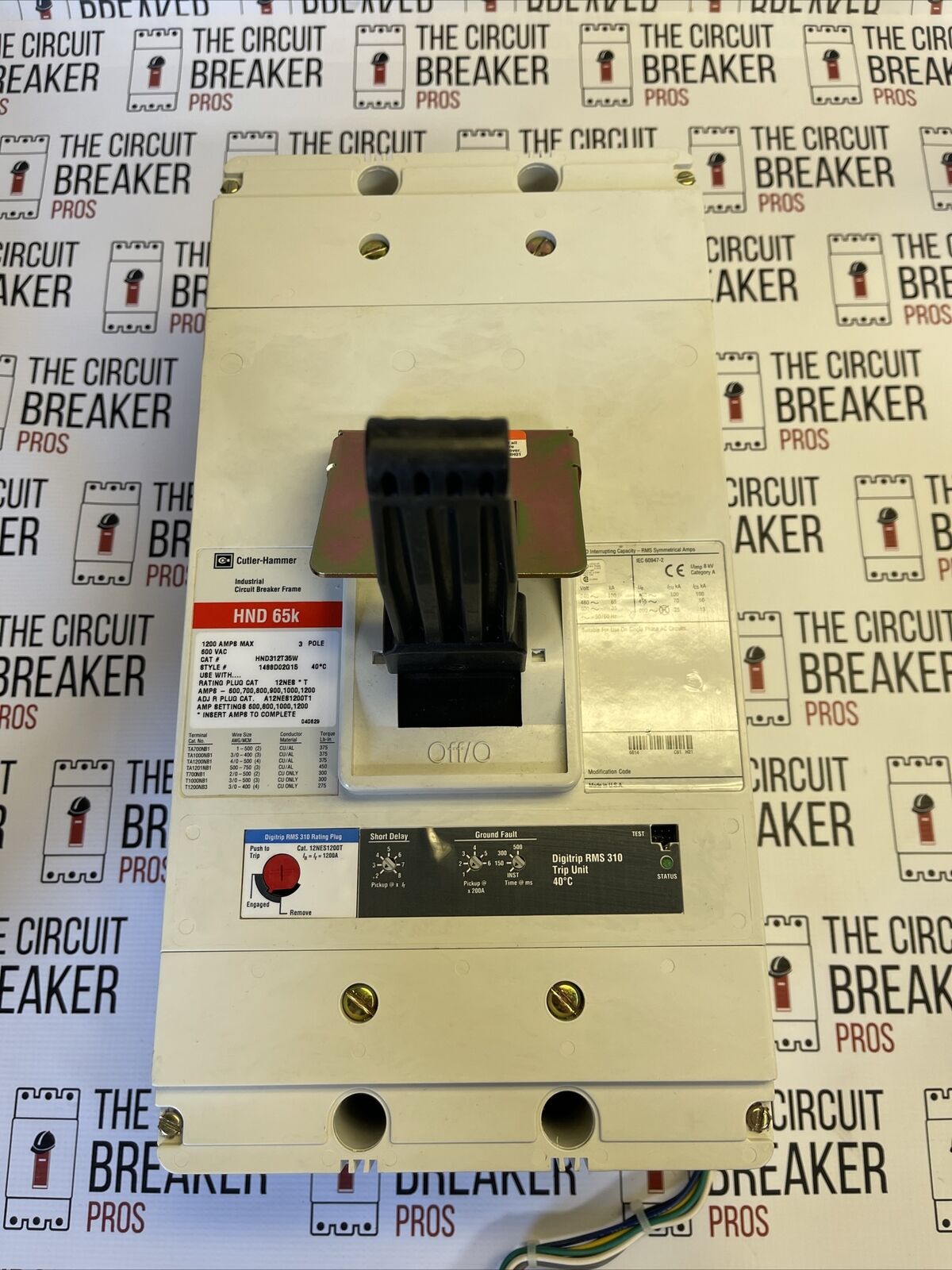 Eaton | HND312T35W | 1200 Amp | 600 Volt l 3 Pole | Circuit Breaker