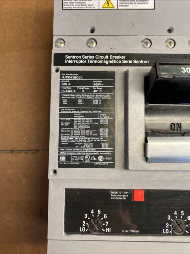 HJXD63B300 Siemens Circuit Breaker Sentron 3P 3PH HJXD 300A 600V New Surplus