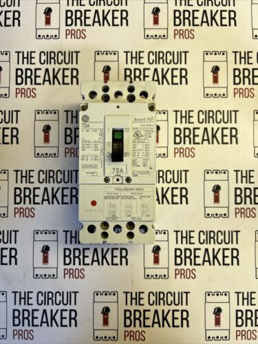 Recon FCS36TE070R GE Record Plus Circuit Breaker 70 Amp 3 Pole 600 volt WRNTY