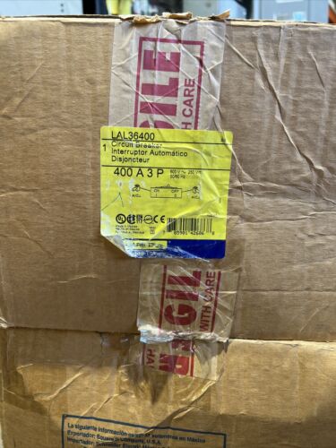 LAL36400 Square D Circuit Breaker 3 Pole 400 Amp 600V NEW WRNTY