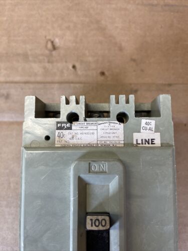 FPE HEF631100, 100 AMP, 600 VOLT, 3 POLE BREAKER- RECONDITIONED 1yr Warranty