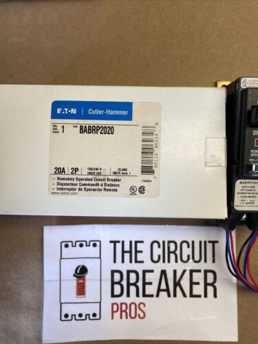 Cutler Hammer BABRP2020 20A 2P 120/240V Remotely Operated Circuit Breaker New