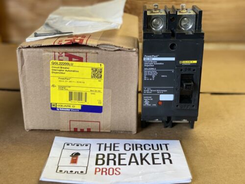 SQUARE D Type QGL Circuit Breaker 2 Pole 200 Amp QGL22200LU 1YR WRNTY Large Stck