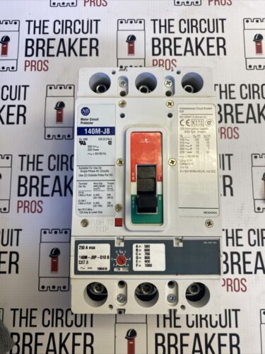 ALLEN BRADLEY 140M-J8 CIRCUIT BREAKER 600V 3P  250 amp  New Surpuls