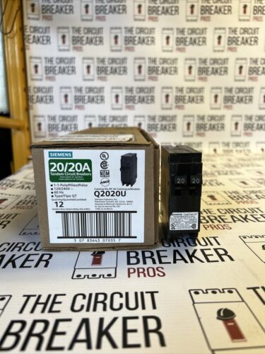 Siemens Q2020 1-Pole Tandum 20-Amp/20-Amp 120/240V Plug-In Circuit Breaker