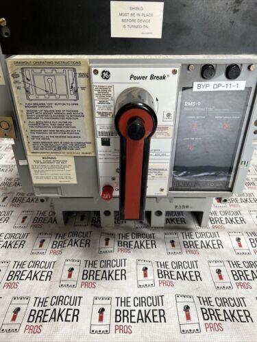 GE TC1616SSE1C 1600A Power Break Drawout Circuit Breaker w/ 1200 Amp Plug LSI