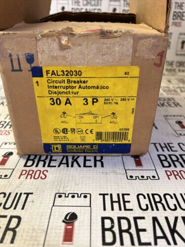 FAL32030 SQUARE D 3POLE 30AMP 240V  CIRCUIT BREAKER NEW!