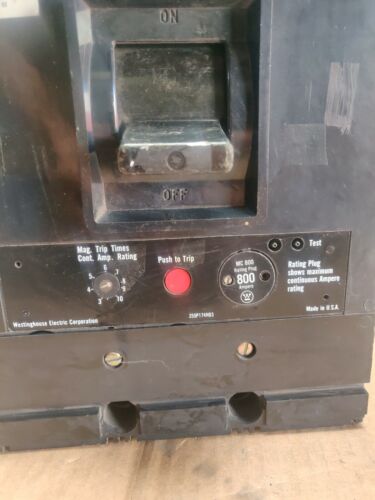 WESTINGHOUSE MC MC3800F 3 P 600 A 600V BREAKER W/ SHUNT MC3600F