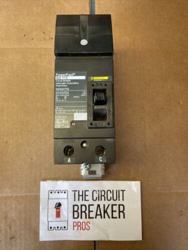 New Square D QGA221752  2p 175a 240v @65k Circuit Breaker A&C Connection Phases