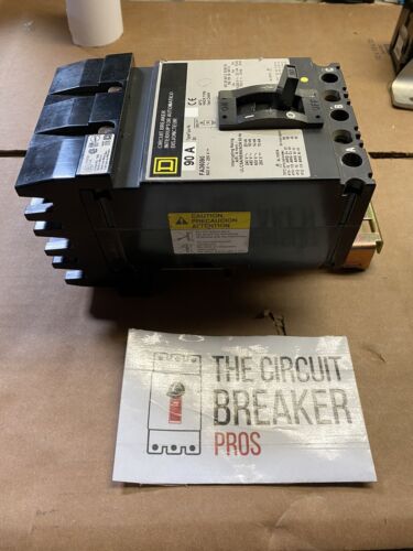 FA36090 Molded Case 90A 600V Circuit Breaker 3Pole I-Line FA Circuit New Pullout