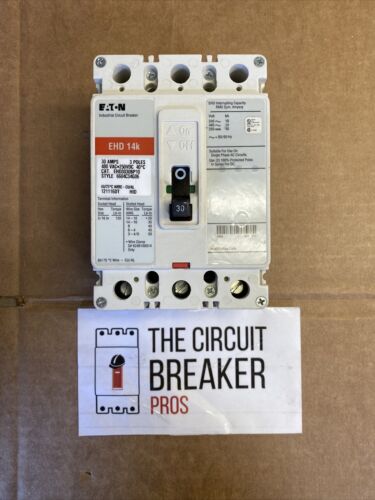 EHD3030 Eaton Cutler Hammer 30 amp 480 volt EHD 14k  CIRCUIT BREAKER TESTED**