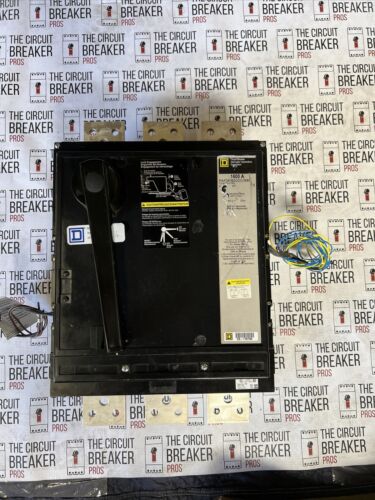 Square D PAF361600DC1680, 1600 Amp, 500VDC, 3P, +UV & AUX- WARRANTY +TESTED