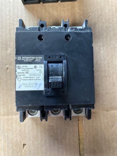 SQUARE D Q2L3225H CIRCUIT BREAKER 225AMP 3-POLE 240VAC - NEW