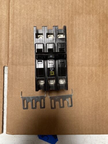 QOU380 SQUARE D 3 POLE 80A 240VAC CIRCUIT BREAKER NEW