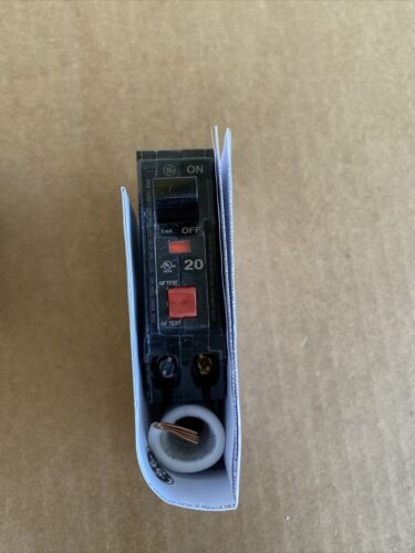 3-Circuit Breaker GE THQL1120GFT 20 Amp 1 Pole 120V Self Test New