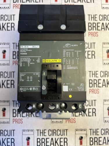 FA34030 Square D Gray Label Circuit Breaker 3 Pole 30 Amp 480V NEW NO BOX