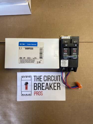 Cutler Hammer BABRP2020 20A 2P 120/240V Remotely Operated Circuit Breaker New