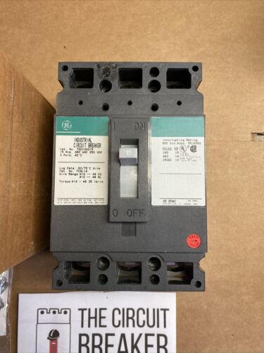 TED134015WL GE Molded Case Circuit Breaker 15 Amp 3 Pole 480V NEW!