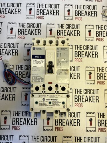 140U-I3C3-C20 20 Amp 3 Pole 600v Allen Bradley 140U-I-CLC70 & Aux