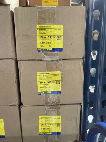 NEW Square D JGL JGL36250CU33X  Pole 250 Amp 600V Circuit Breaker