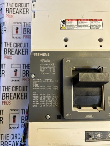 Siemens 1200 Amp Circuit Breaker HNX3N120MA4UCX5 Recon No Lugs