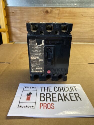 Cutler-Hammer EC3070 Circuit Breaker, 70 amp 3 pole 