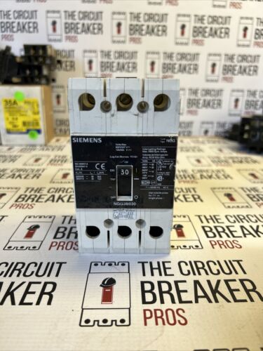 NGG3B030 Siemens Molded Case Circuit Breaker 3 Pole 30 Amp 480V WRNTY