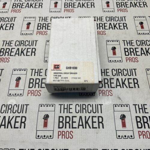 GHB1030 Cutler Hammer/ Eaton 1Pole 30Amp 277V Bolt-OnCircuit Breaker n