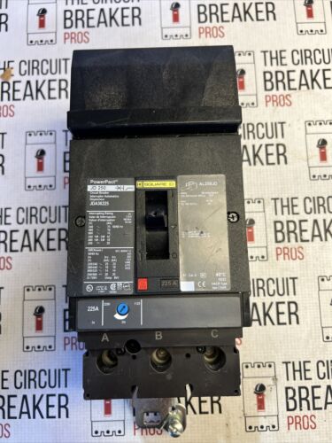 SQUARE D  JDA36225 NEW MLD CASE CIRCUIT BREAKER 225 AMP 3 POLE 240-600 VAC WRNTY