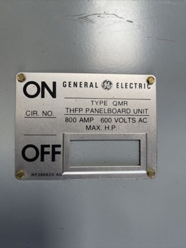 THFP367 General Electric QMR Fusible Disconnect Panel Switch