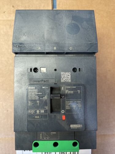 SQUARE D BDA34060Y 60 Amp 3pole 18k@480v New Surplus