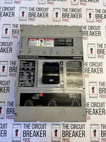 HLXD63B600 SIEMENS 3POLE 600AMP  CIRCUIT BREAKER "2 YEAR WARRANTY"