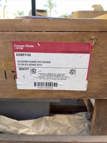 Crouse Hinds EATON CORPORATION EIDBF3100 / EIDBF3100  NEW In Factory Crate