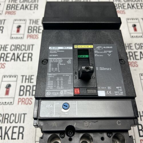 527303P1 JG250 Square D 225 Amp Circuit Breaker