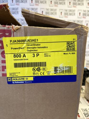 SCHNEIDER ELECTRIC PJA36080U63AE1 / PJA36080U63AE1 New In Box 2YR WRNTY