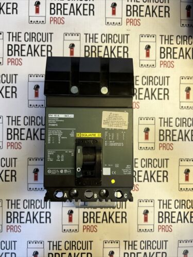 Square D FH36015 15 Amp 600V 3P Green ￼I Line Circuit Breaker - Warranty NS