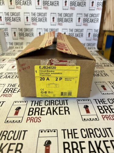 EJB24020 Square D 20 Amp 480V 65K 2 Pole Bolt On Circuit Breaker New