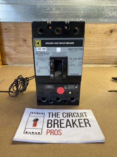 KAL362251027 Square D 600V 225A KAL Circuit Breaker 3P 3PH 24Vdc Shunt Trip LI