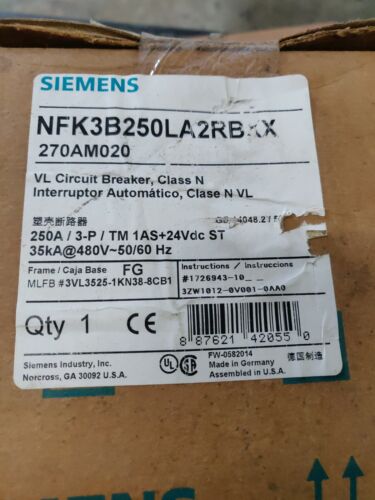 FACTORY SEALED SIEMENS NFK3B250LA2RBXX / NFK3B250LA2RBXX (BRAND NEW)