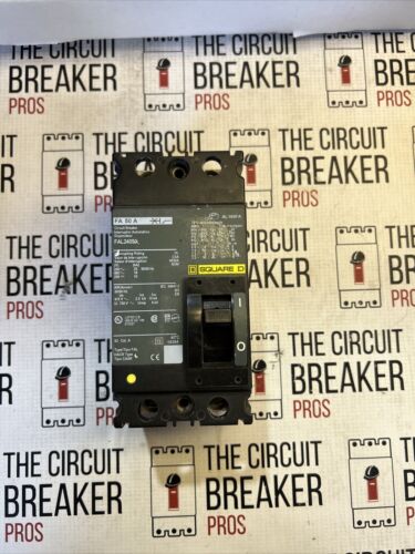 FAL24050 SQUARE D 2POLE 50AMP 480V CIRCUIT BREAKER NEW!!