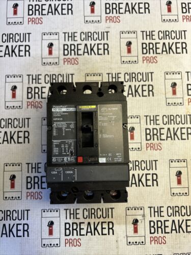 Square D HDP36125 PowerPact Circuit Breaker, 125 Amp, 3-Pole 600VAC/250V Pullout