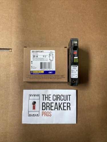 NEW IN BOX SQUARE D QO120PCAFI COMBO AFCI NEUTRAL CIRCUIT BREAKER