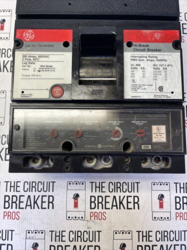 THJ4V2602 General Electric GE Type THJ Circuit Breaker 3 Pole 200 Amp 600V