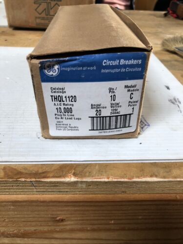 Ge Circuit Breaker 20 Amp 10 Pack New In Box