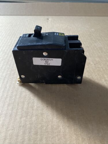 SQUARE D QOB250VH Circuit Breaker,50A,Bolt On,120/240V,2P