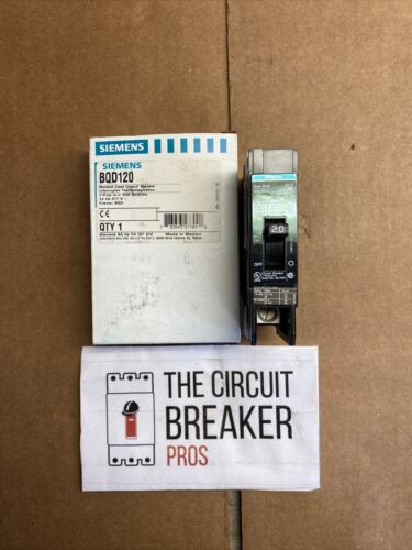 BQD120 Siemens Circuit Breaker 1POLE 20 Amp 277V 14KA NEW