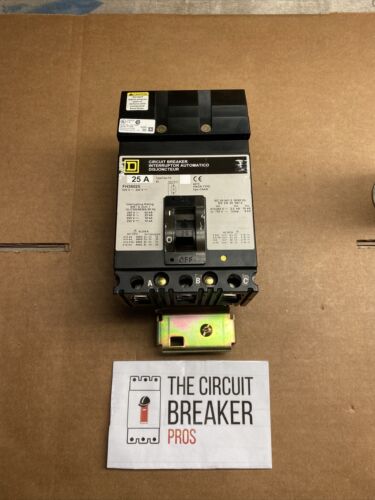 NEW TAKE OUT SQUARE D FH36025 3 Pole 25 Amp 600V Grey  label Circuit Breaker